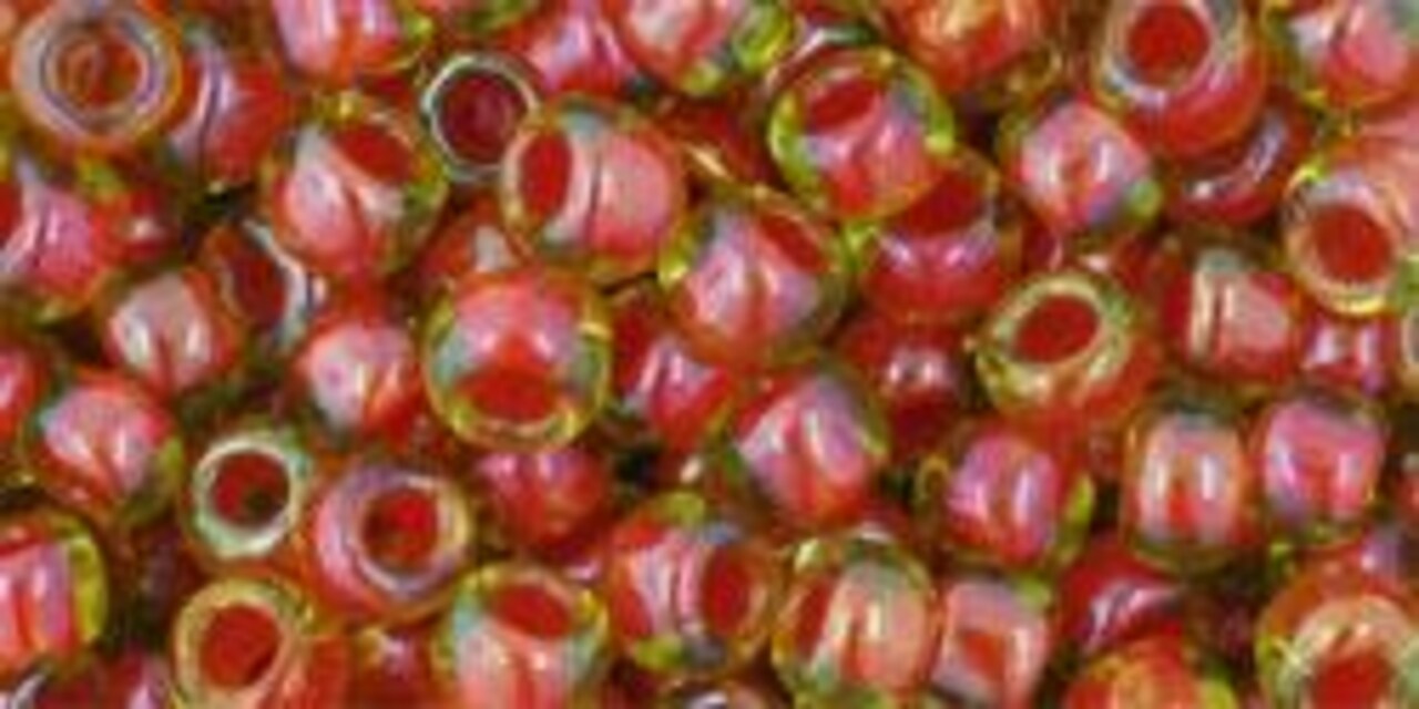 Toho 6/0 Round Japanese Seed Bead, TR6-303, Inside Color Jonquil/Hyacinth Lined
